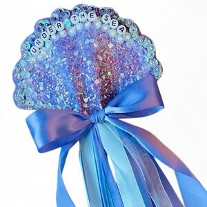 Mermaid Wand Under the Sea Halloween Costume Shell Wands Purple Blue Womens Girl